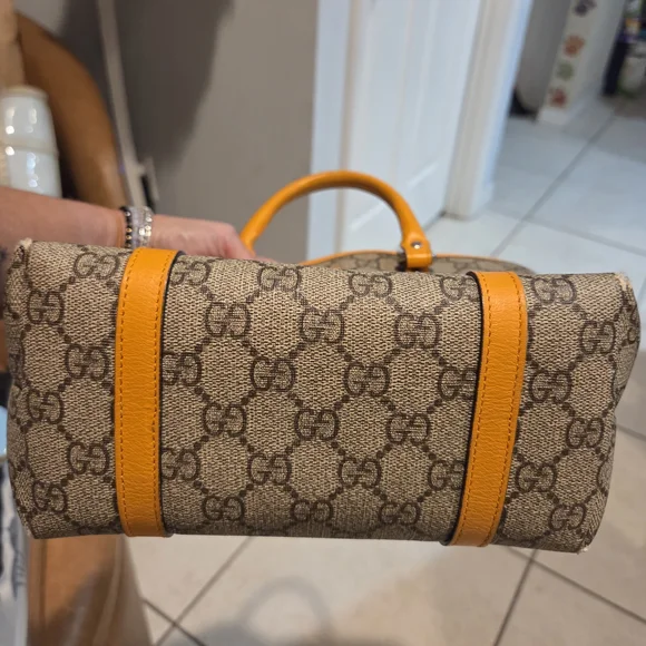 Gucci Beige and Orange Tote Bag - Picture 7 of 10